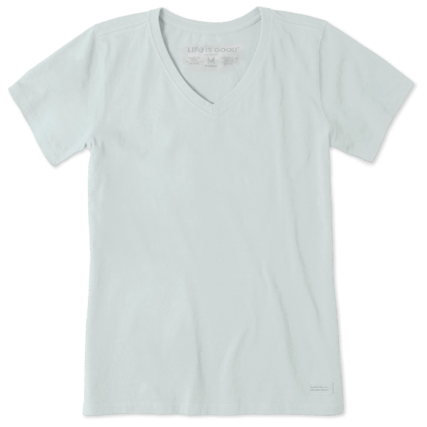 Women's Solid Short Sleeve Vee 4 Women's Solid Short Sleeve Vee - Image 4