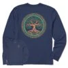 Men's Irish Roots Bloom Tree Long Sleeve Crusher Tee