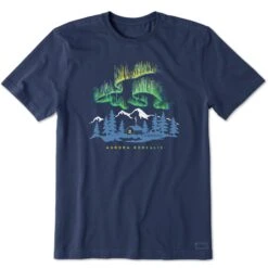 Men's Aurora Borealis Cabin Short Sleeve Crusher Tee