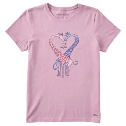 Women's Giraffe Heart Short Sleeve Tee -LIFE IS GOOD SHOP 126189 1 b64a90f3 a2bf 4542 88e6 992a5a0a5a97
