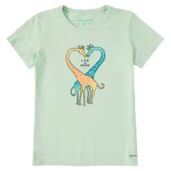 Women's Giraffe Heart Short Sleeve Tee -LIFE IS GOOD SHOP 126210 1