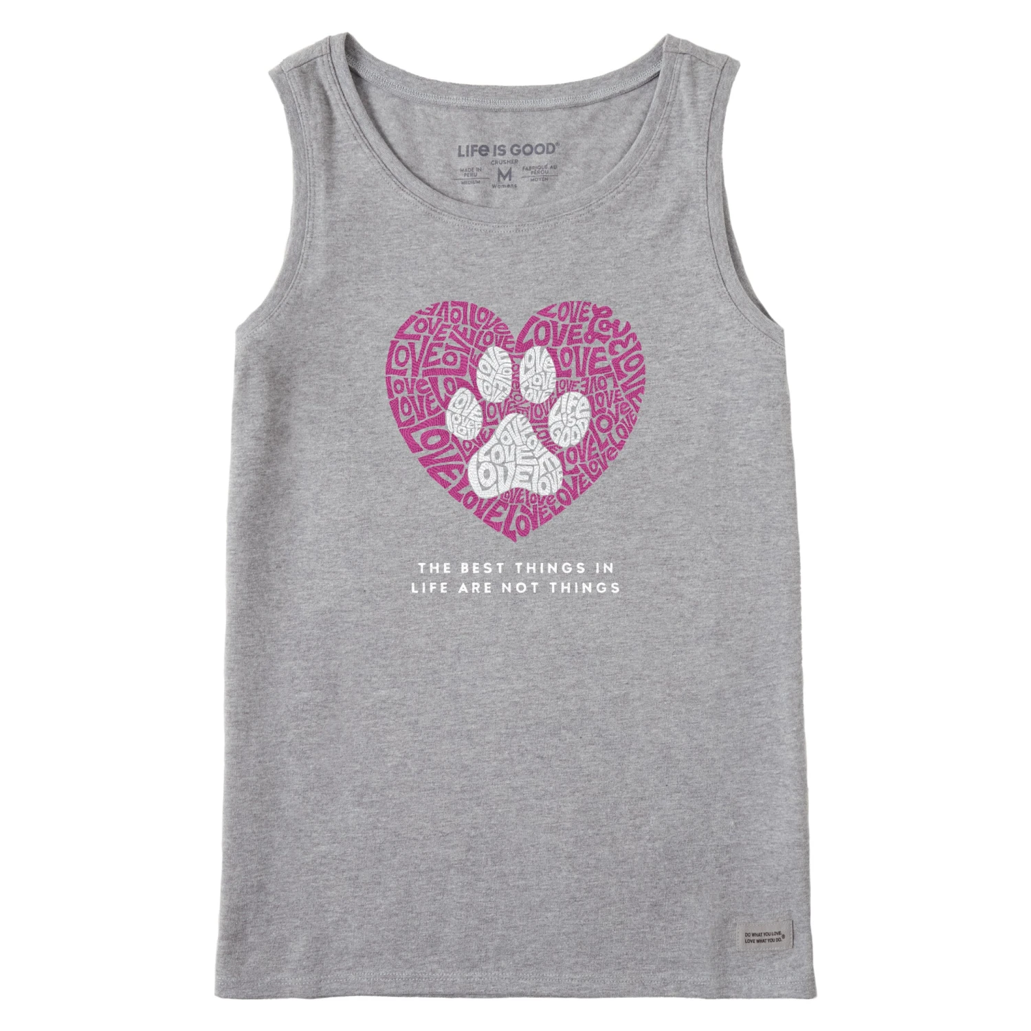 Women's Best Things Paw Heart Crusher Tank 1 Women's Best Things Paw Heart Crusher Tank