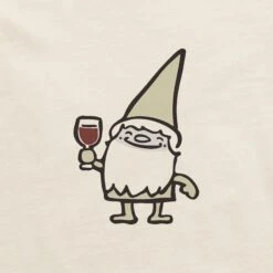 Women's Gnome With Wine Short Sleeve Crusher Boxy Tee -LIFE IS GOOD SHOP 127365 2 422f60c8 fc91 4682 86de 51d78ed7b615