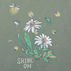 Women's Dreamy Shine On Daisies Short Sleeve Crusher Vee 11 Women's Dreamy Shine On Daisies Short Sleeve Crusher Vee -LIFE IS GOOD SHOP 128335 2