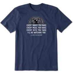 Men's I'll Be Watching You Black Lab Short Sleeve Crusher Tee