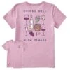 Women's Realaxed Drinks Well With Others Short Sleeve Tee
