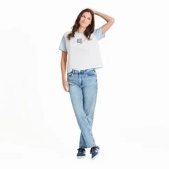 Women's Nice Daisy Short Sleeve Crusher Boxy Tee 13 Women's Nice Daisy Short Sleeve Crusher Boxy Tee -LIFE IS GOOD SHOP 129336 5