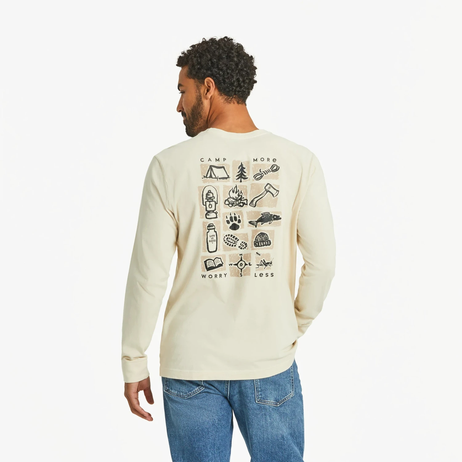 Men's Camp More Long Sleeve Crusher Tee 1 Men's Camp More Long Sleeve Crusher Tee