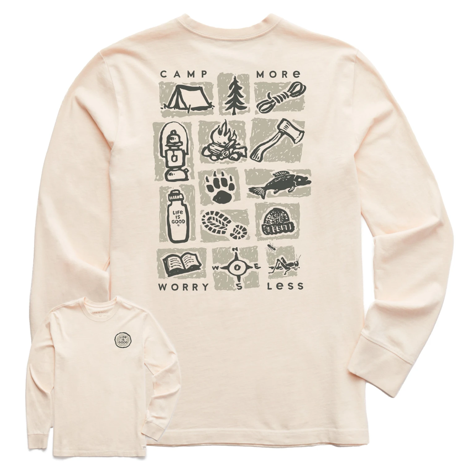 Men's Camp More Long Sleeve Crusher Tee 5 Men's Camp More Long Sleeve Crusher Tee - Image 5