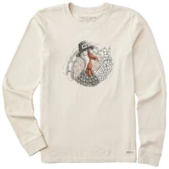 Women's Peaceful Turkey Long Sleeve Crusher Tee -LIFE IS GOOD SHOP 129973 1