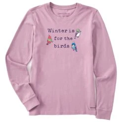 Women's Winter Is For The Birds Stack Long Sleeve Crusher Tee