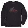 Men's Christmas Tree Truck Long Sleeve Crusher Tee
