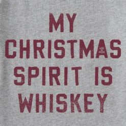 Men's Christmas Spirit Is Whiskey Block Letter Short Sleeve Crusher Tee -LIFE IS GOOD SHOP 131761 2