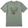 Men's Buck Head Xmas Lights Short Sleeve Crusher Tee