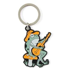 Adult Unisex Frog Guitar Kind Keychain