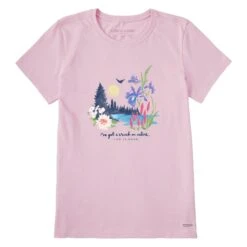 Women's Lakescape Crush On Nature Short Sleeve Tee