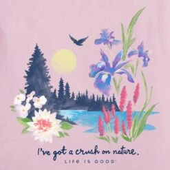 Women's Lakescape Crush On Nature Short Sleeve Tee -LIFE IS GOOD SHOP 132772 2 00a49bd1 5036 4cd8 bc72 b3c38950d1ec