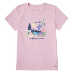 Women's Lakescape Crush On Nature Short Sleeve Tee -LIFE IS GOOD SHOP 132817 1