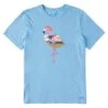 Men's Beachy Flamingo Short Sleeve Crusher-LITE Tee