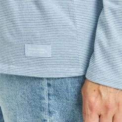 Women's Solid Long Sleeve Striped Crusher-LITE Hooded Tee -LIFE IS GOOD SHOP 133262 4