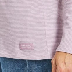 Women's Solid Long Sleeve Striped Crusher-LITE Hooded Tee -LIFE IS GOOD SHOP 133263 4