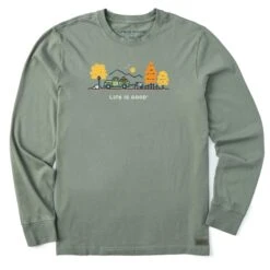 Men's Fall Truck Vista Long Sleeve Crusher Tee -LIFE IS GOOD SHOP 133433 1