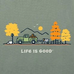 Men's Fall Truck Vista Long Sleeve Crusher Tee -LIFE IS GOOD SHOP 133433 2