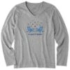 Women's Adirondacks I Like It Here Fall Long Sleeve Crusher Vee