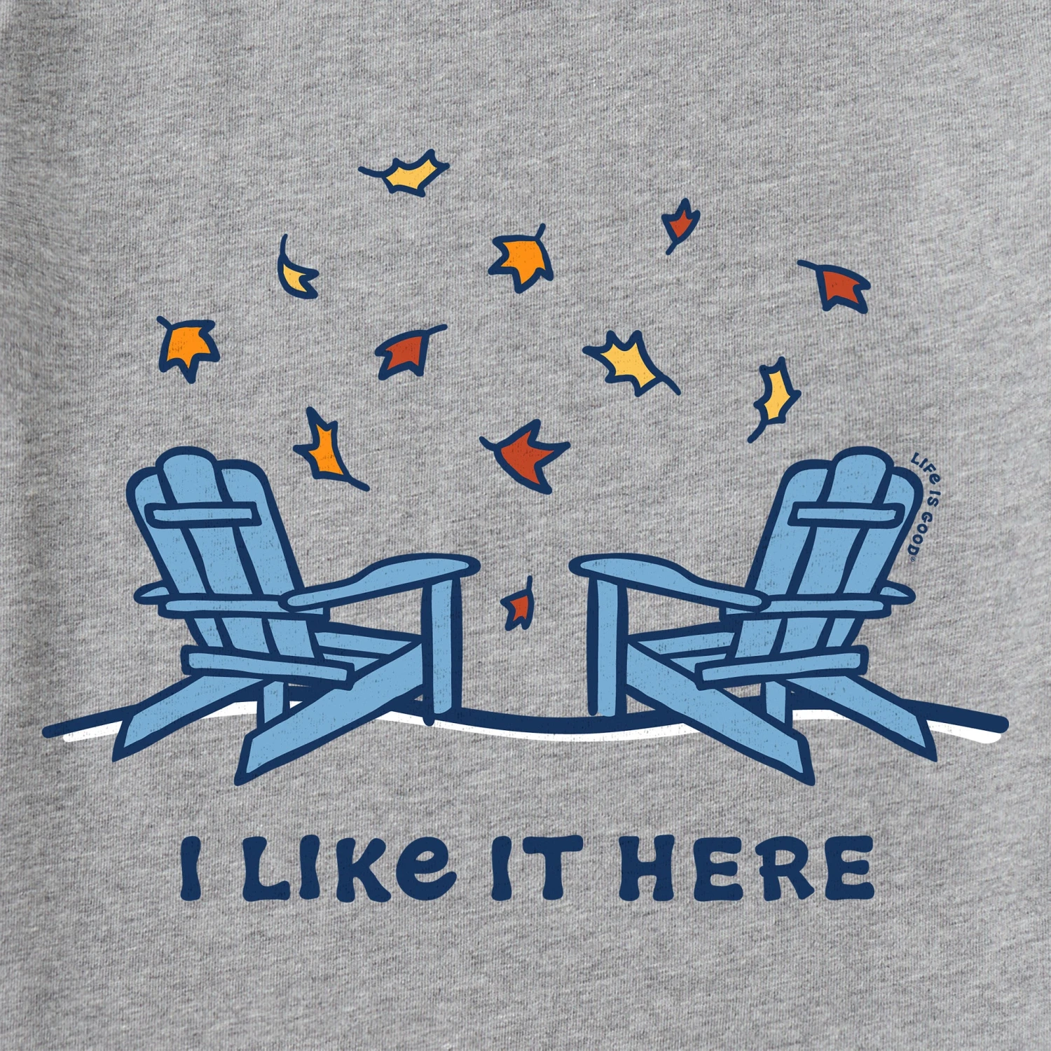 Women's Adirondacks I Like It Here Fall Long Sleeve Crusher Vee 2 Women's Adirondacks I Like It Here Fall Long Sleeve Crusher Vee - Image 2