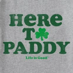 Men's Cooper Here To Paddy Clover Short Sleeve Tee -LIFE IS GOOD SHOP 135260 2