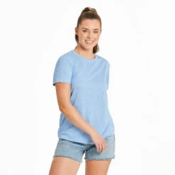 Women's Solid Short Sleeve Sun Crusher Tee -LIFE IS GOOD SHOP 135442 1
