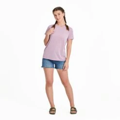 Women's Solid Short Sleeve Sun Crusher Tee -LIFE IS GOOD SHOP 135443 3