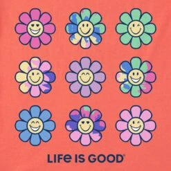 Women's Tie Dye Smile Daisies Short Sleeve Crusher Boxy Tee -LIFE IS GOOD SHOP 135720 2 e55ba465 5355 49c7 a438 e4f4ddf5de72