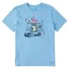 Men's Frog And Flamingo Golf Cart Short Sleeve Tee