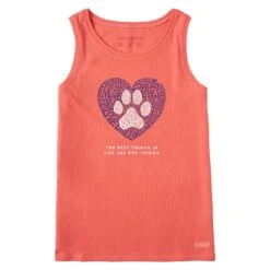 Women's Best Things Paw Heart Crusher Tank 14 Women's Best Things Paw Heart Crusher Tank -LIFE IS GOOD SHOP 136158 1