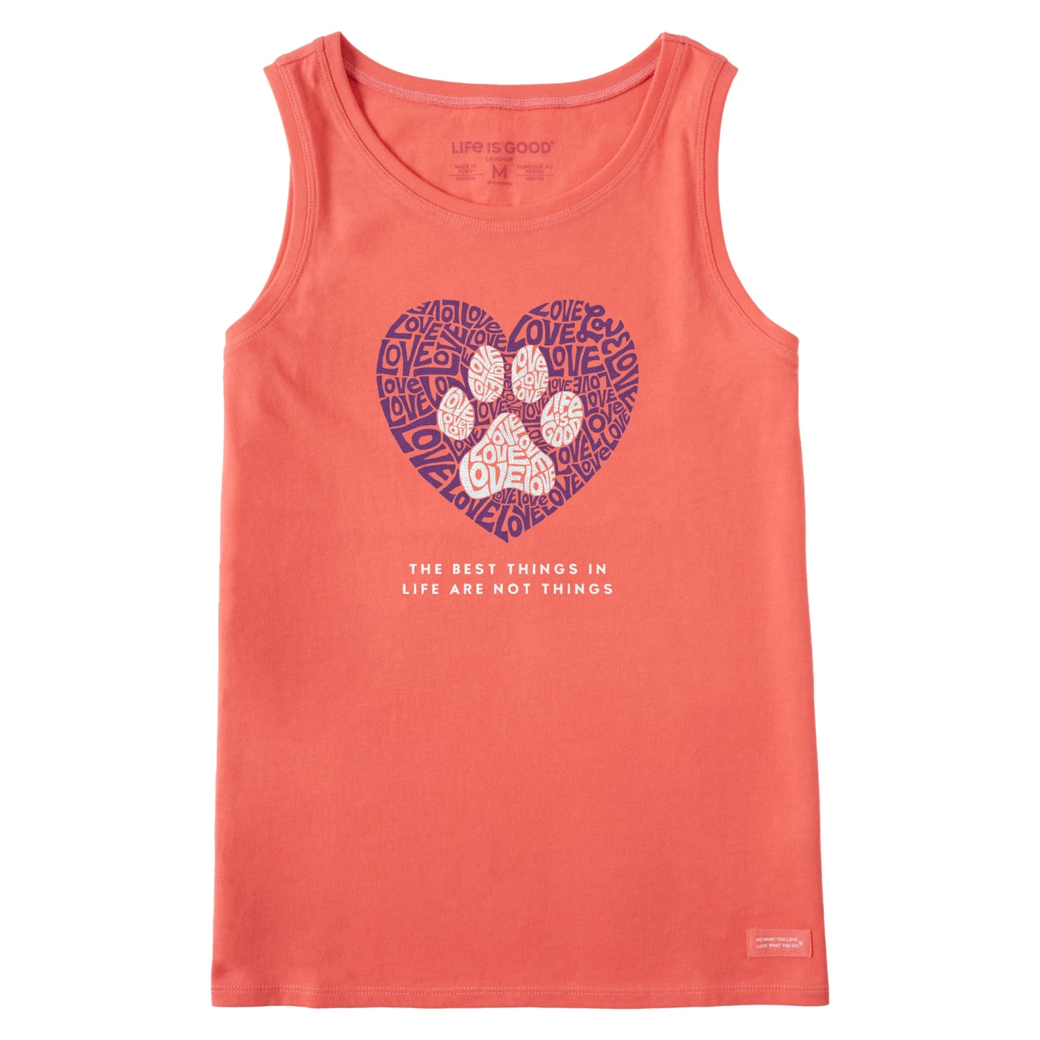 Women's Best Things Paw Heart Crusher Tank 3 Women's Best Things Paw Heart Crusher Tank - Image 3