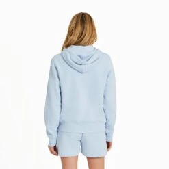 Women's Solid Good Vibes Fleece Zip Hoodie -LIFE IS GOOD SHOP 136616 2
