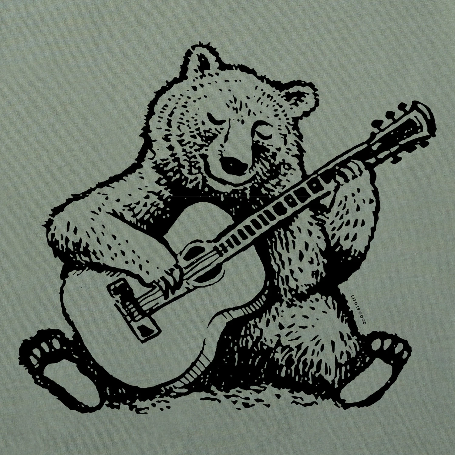 Men's Acoustic Bear Short Sleeve Tee 2 Men's Acoustic Bear Short Sleeve Tee - Image 2