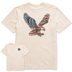 Men's Eagle Flag Short Sleeve Tee -LIFE IS GOOD SHOP 139143 1