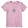 Women's Take It Slow Turtle Short Sleeve Crusher Vee