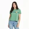 Women's Here Comes The Sun Skateboarding Short Sleeve Crusher Boxy Tee