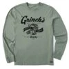 Men's Grinch Coffee Shop Long Sleeve Crusher Tee