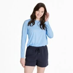 Women's Solid Long Sleeve Sun Crusher Tee -LIFE IS GOOD SHOP 141281 1