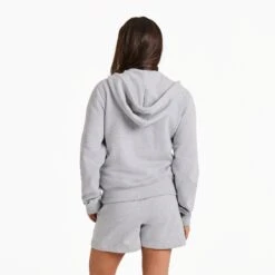 Women's Solid Good Vibes Fleece Zip Hoodie -LIFE IS GOOD SHOP 141314 2