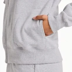 Women's Solid Good Vibes Fleece Zip Hoodie -LIFE IS GOOD SHOP 141314 3