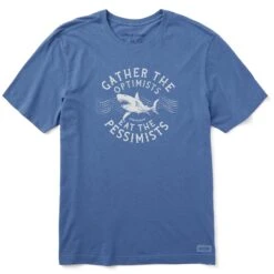Men's Gather Shark Short Sleeve Tee -LIFE IS GOOD SHOP 141610 1 cb9611fd 6e90 4d94 8deb e74df48aa669