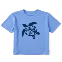 Women's Ocean Is Magic Turtle Short Sleeve Crusher Boxy Tee -LIFE IS GOOD SHOP 142417 1 379064cf 7aef 48dd b6d8 d3a268cb9143