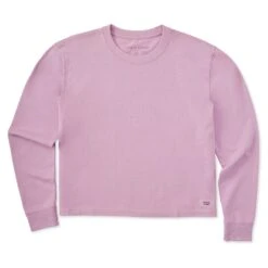 Women's Solid Long Sleeve Crusher Boxy Tee -LIFE IS GOOD SHOP 142653 1 98fa4896 e066 4885 bc63 5a99167e21df