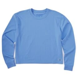 Women's Solid Long Sleeve Crusher Boxy Tee -LIFE IS GOOD SHOP 142657 1 7a2653b2 7266 4e75 a420 4962a45bf3a2