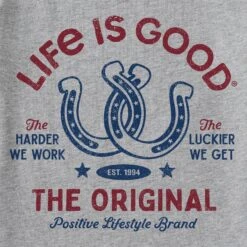 Women's Lucky Horseshoes Short Sleeve Tee 11 Women's Lucky Horseshoes Short Sleeve Tee -LIFE IS GOOD SHOP 142882 2